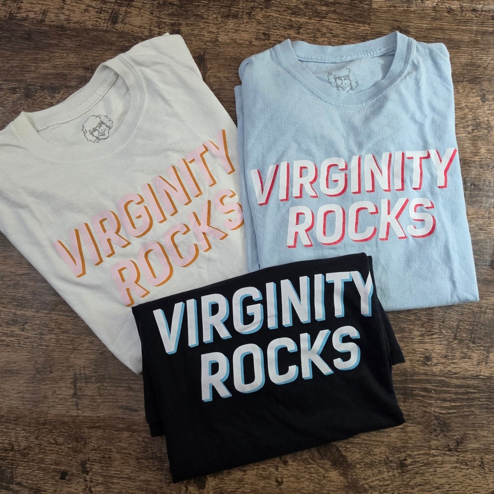 DANNY‎ DUNCAN Virginity Rocks T-Shirt Bundle Mens Medium Multicolor 3 Pack Tee